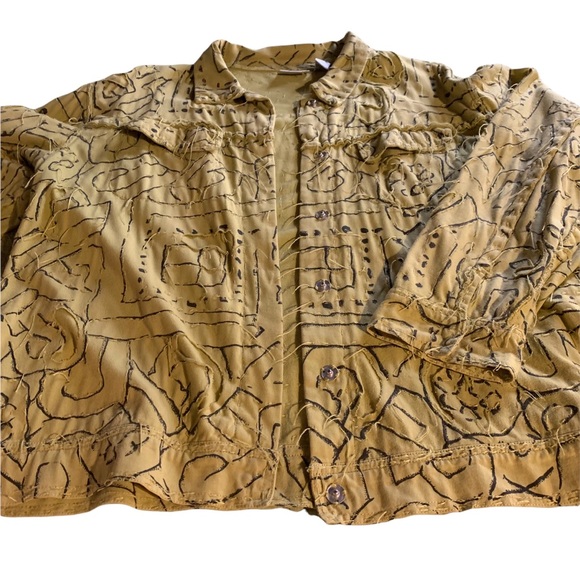 Chico's Lime Green Textured Blazer * Large - Picture 6 of 13